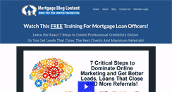 Desktop Screenshot of mortgageblogcontent.com